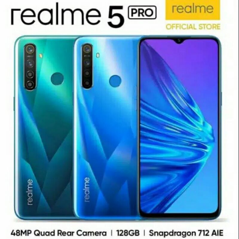 hp realmi 5pro ram 4gb rom 128gb bkn xs a5o