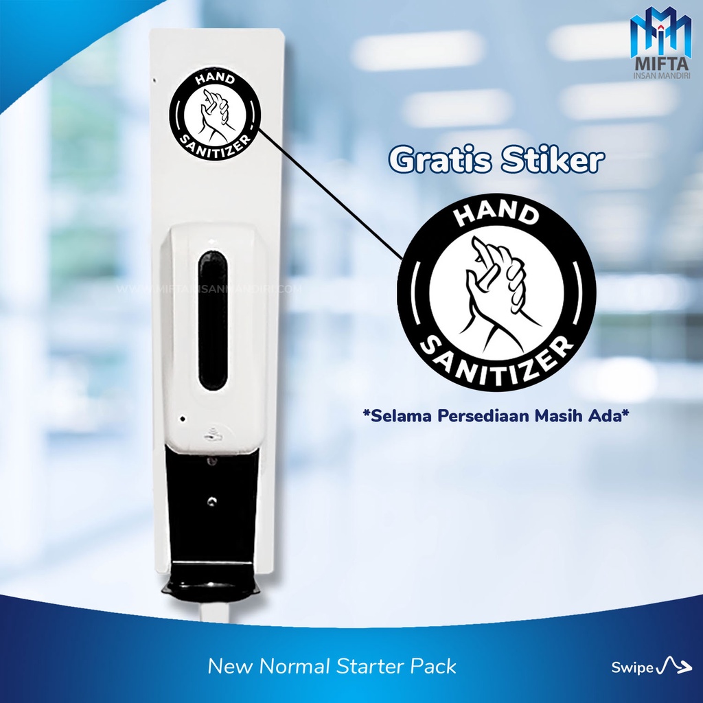 AUTOMATIC HAND SANITIZER DISPENSER + STAND / DISPENSER HAND SANITIZER OTOMATIS + STAND [1000ML]