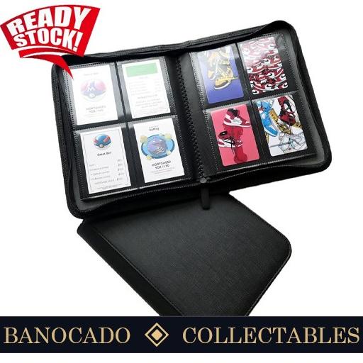 

[[COD]] Premium Leather 4 Pocket Card Album Collection 2 x 2 Zipper Resleting SPECIAL Kode 1403