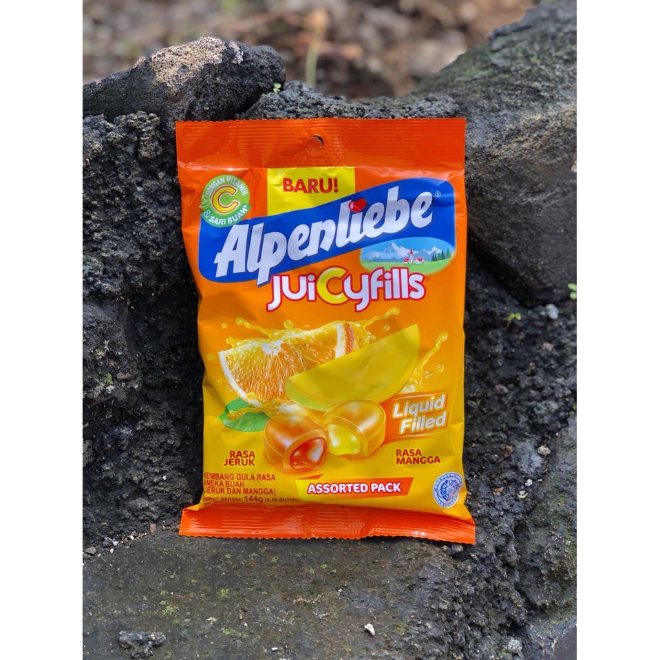 

Alpenliebe JuiCyfills Assorted pack - Netto 144 gr (Isi 45 butir)