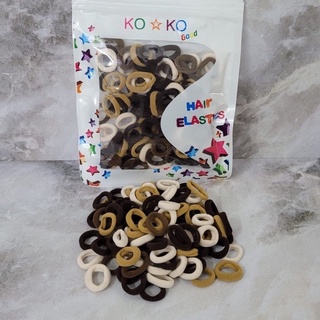 KUNCIRAN/IKAT RAMBUT KOREA TOWEL DONAT POUCH MIX WARNA LUCU