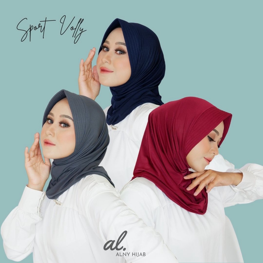 hijab sport olahraga / jilbab instan sporty training jilbab volly