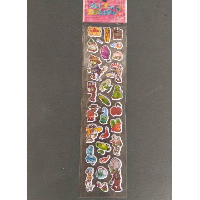 Sticker Embos Tanggung Plants vs Zombie