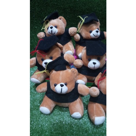 Boneka wisuda beruang kecil