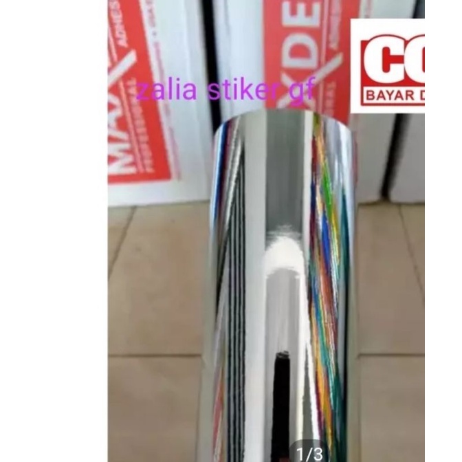 Stike Skotlet chrome silver stiker motor/mobil