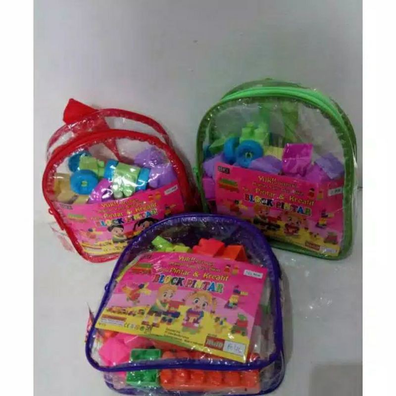 Mainan lego blok pintar isi 40 pcs