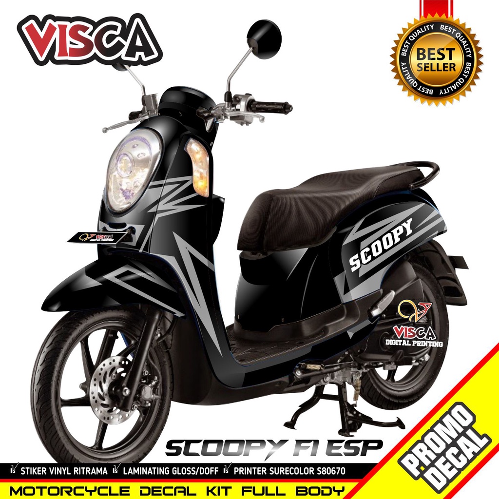 Decal Stiker Scoopy Fi 2015 2016 Striping Scoopy Fi Lama Simple