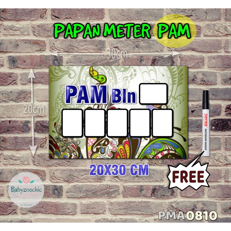 

Zoe Papan Meter Listrik PLN PAM motif Unik - Flower 10