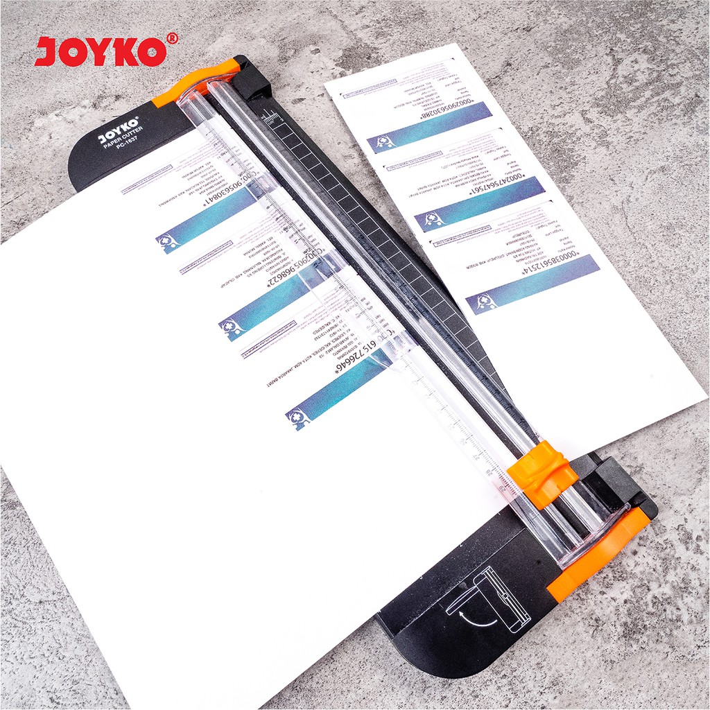 pemotong kertas dorong tarik paper cutter A4 JOYKO PC 1637 16X37 CM