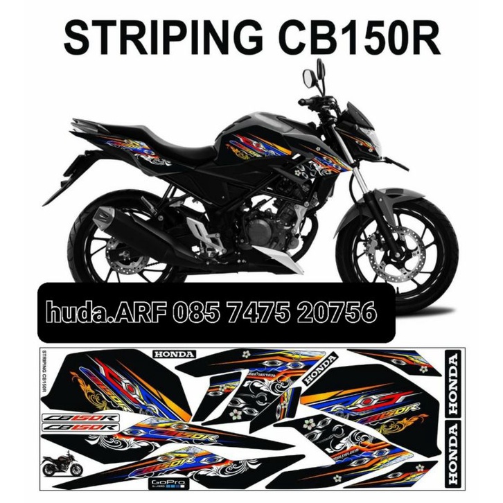 STRIPING VARIASI HONDA CB150R NEW LED LIS STICKER DECAL VARIASI HONDA NEW CB150R CB 150R NEW CB 150 