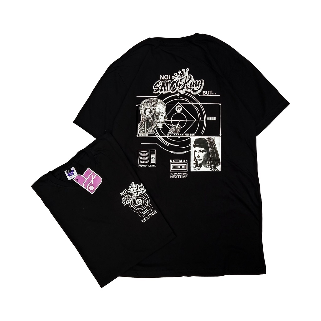 Tshirt Kaos Streetwear Next Time No Smoking But Premium Quality Murah Bandung