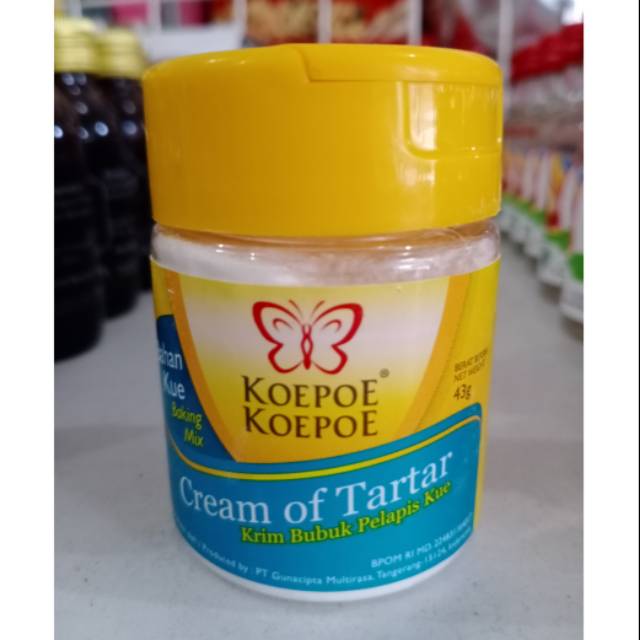 

Cream of tar tar koepoe 43gr