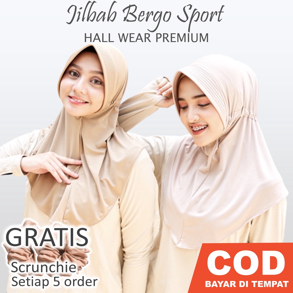 Jilbab Olahraga Sport Hijab Olahraga Sport Hijab Sporty Kerudung Olahraga Krudung Sport Kerudung Jer