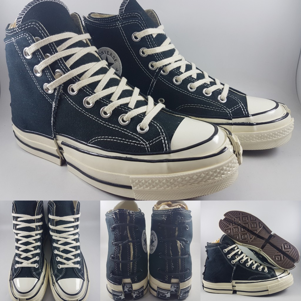 Sepatu Kets FENG CHEN WANG x Converse Chuck Taylor All Star 1970s High Black Egret