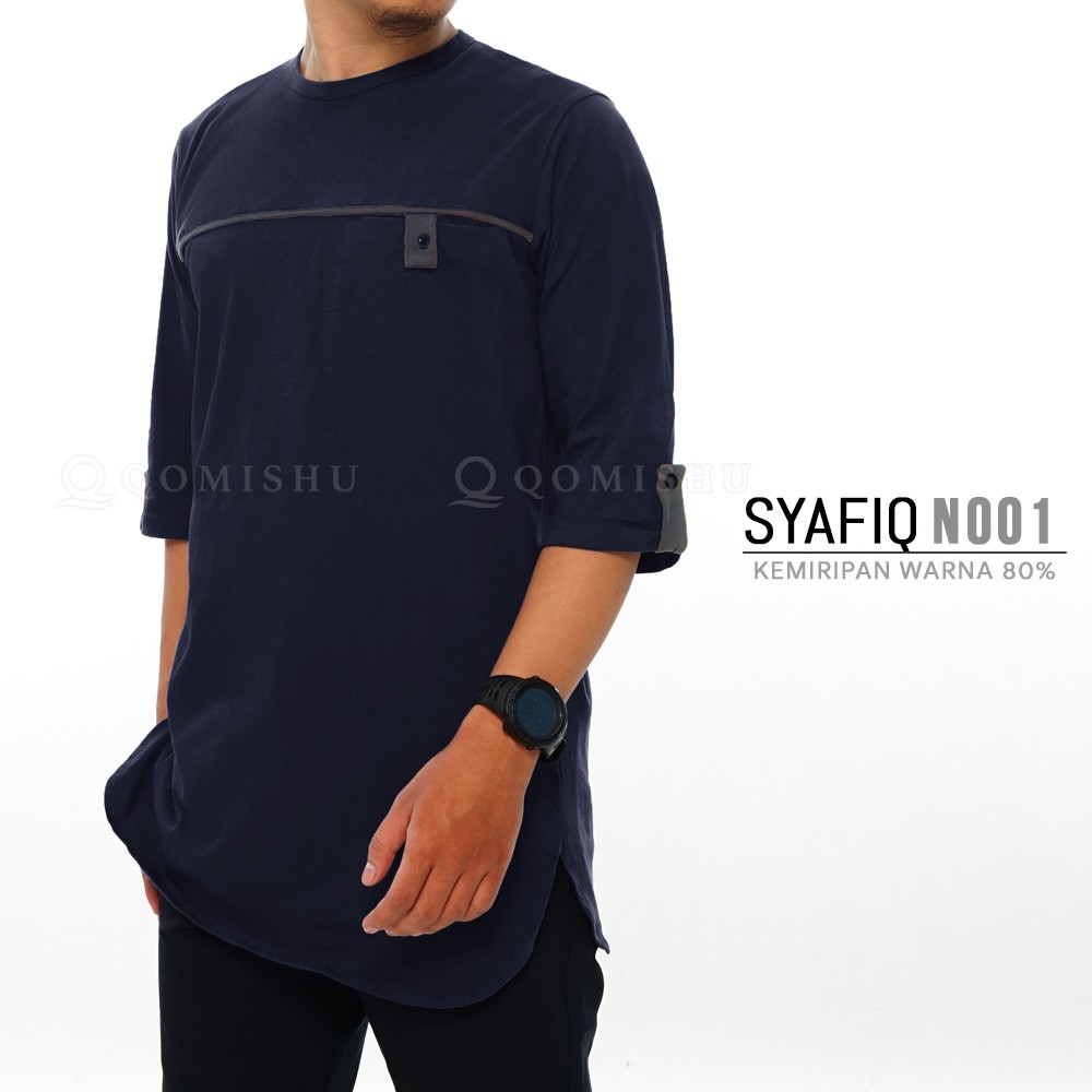 QOMISHU Kurta Basic Kaos Katun Combed SYAFIQ