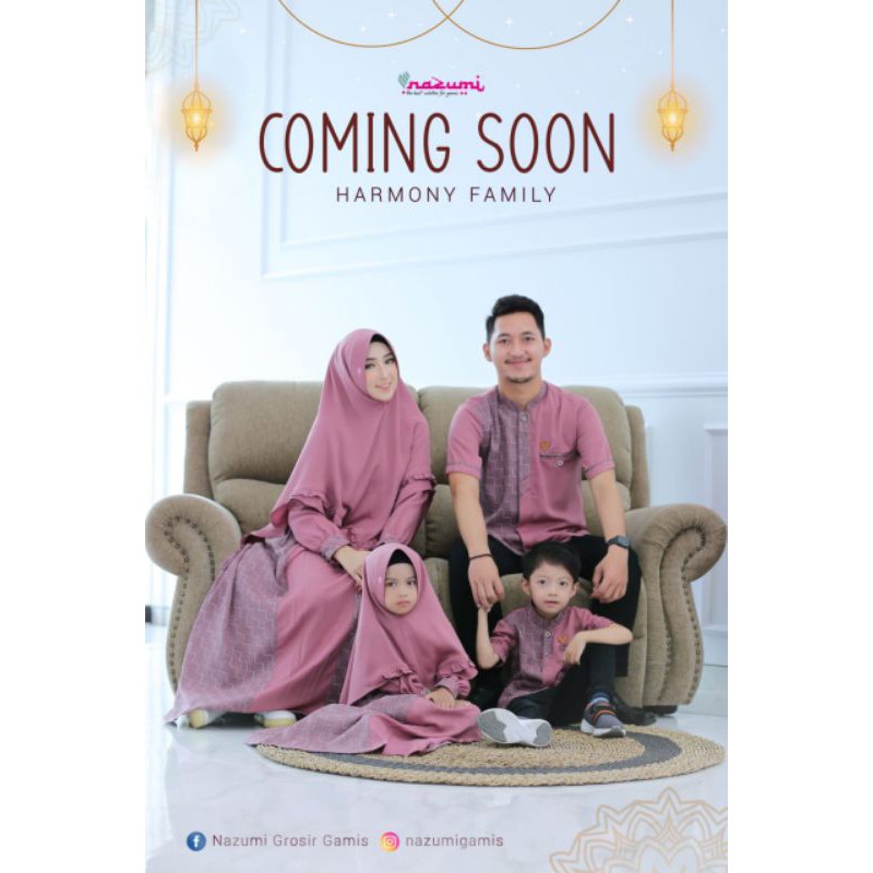 SAFA MARWA HARMONY FAMILY COUPLE SARIMBIT ORI NAZUMI GAMIS