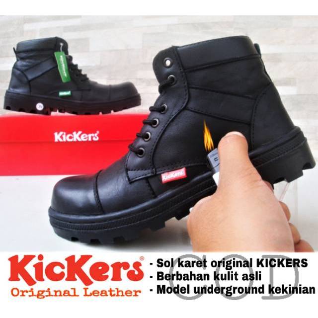 Work Safety Boots Sepatu Pria Safety Kickers Safety Boots Kickers Kulit Shopee Indonesia