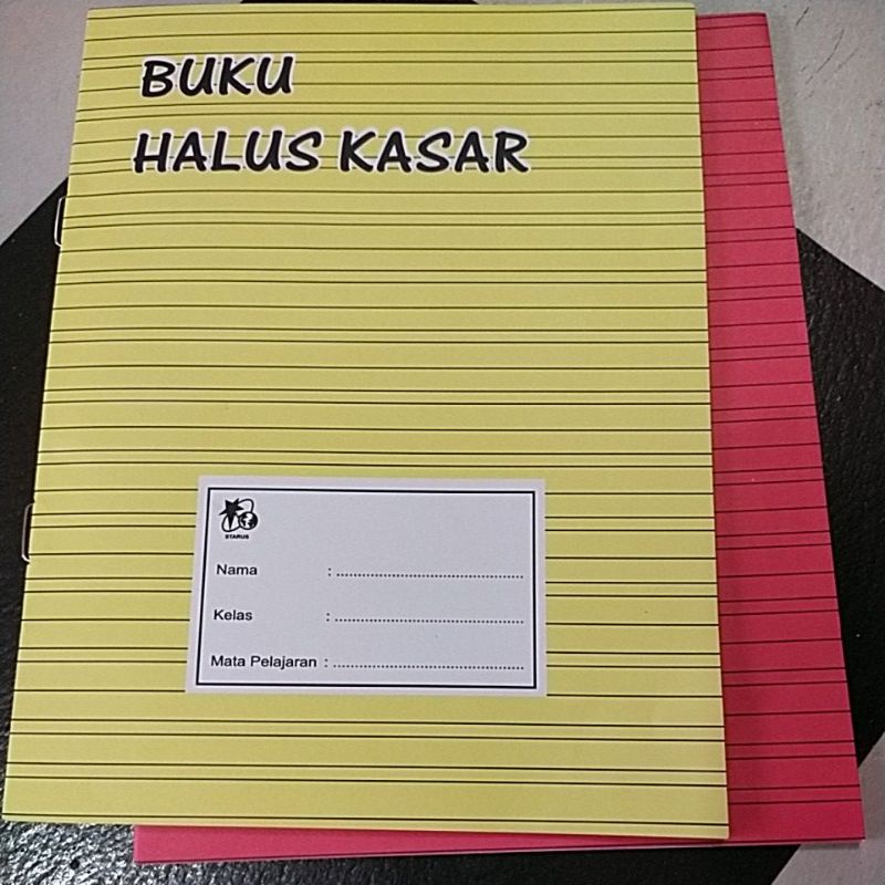 

buku tulis halus kasar