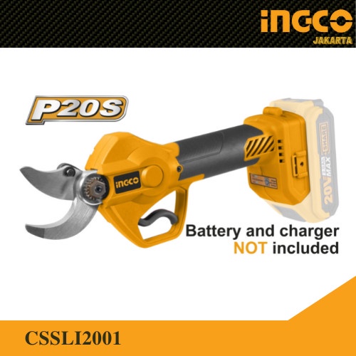 Gunting Dahan Baterai 20V Brushless Shear INGCO CSSLI2001 - Ranting Potong Dahan / Gunting Taman / Mesin Gunting Taman