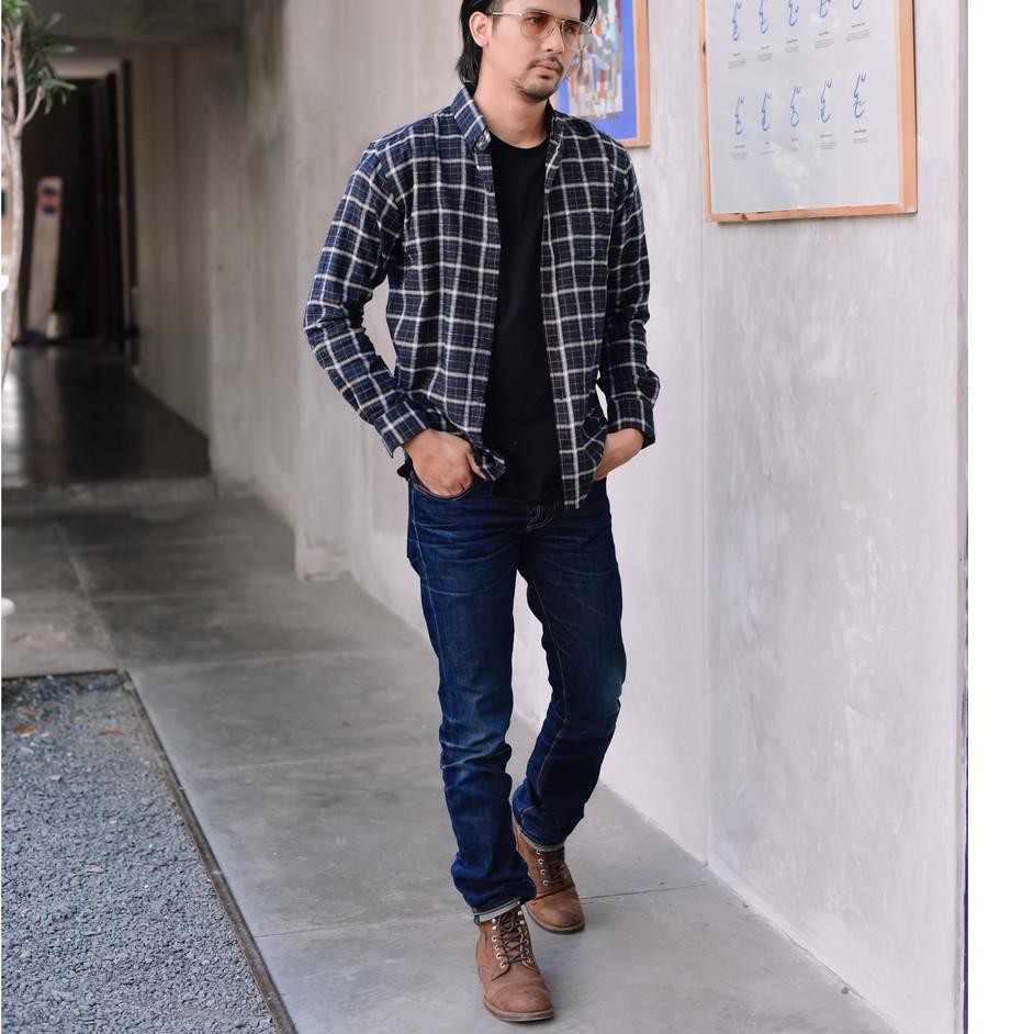 Shopee Trending.. BROODIS Flanel Kemeja Pria Motif Terbaru Dark Murombi ☼