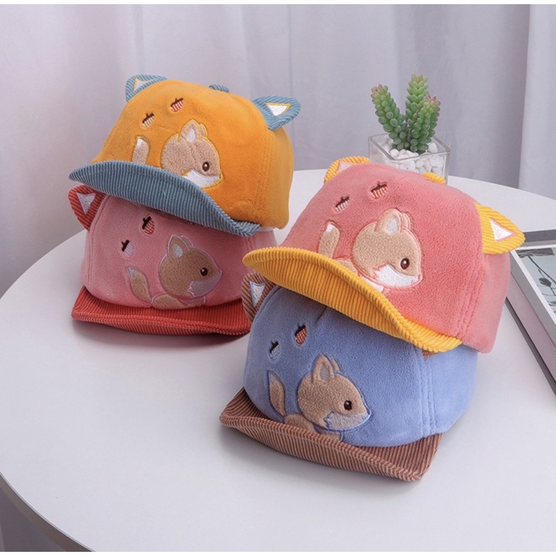 5-15 bulan Topi Baseball Anak Bayi Squirrel Untuk Anak Laki Laki Anak  / Baby Baseball Hat