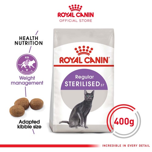 Royal Canin Sterilised 37 400GR Dry Cat Food Sterilized Makanan Kucing