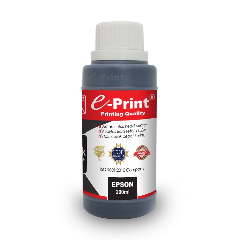 E-PRINT TINTA EPSON 200ML + SUNTIK / TINTA REFIL/TINTA ISI ULANG BOTOLAN