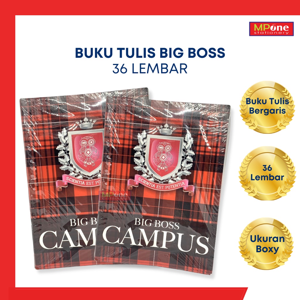 

(1 PACK ISI 10) Buku Tulis Big Boss Campuss / Buku Tulis Big Boss 36 Lembar