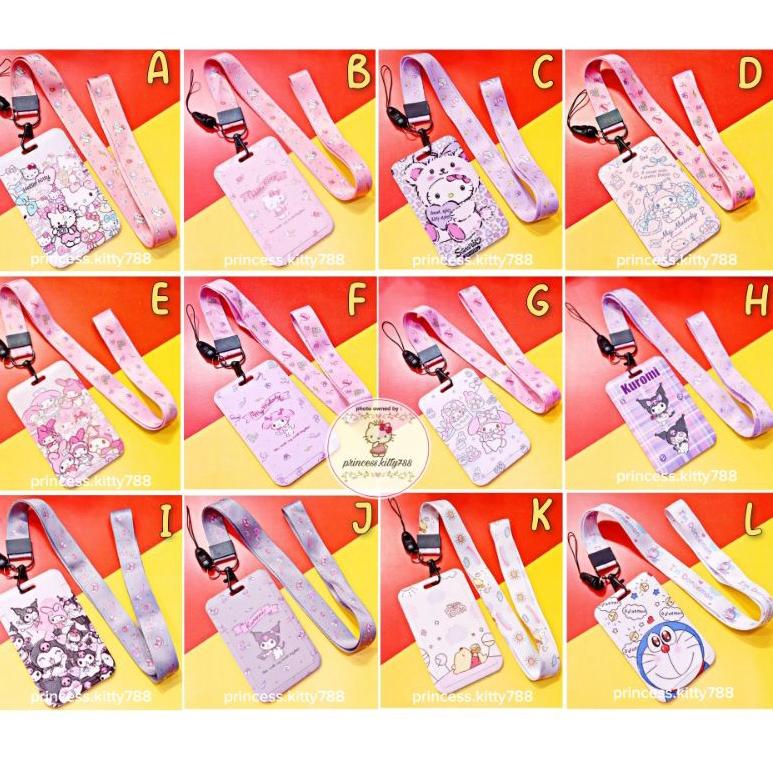 

[DISCOUNT N0Q43] GANTUNGAN ID CARD / NAME TAG TALI PANJANG LANYARD / ID CARD HOLDER / TEMPAT TANDA PENGENAL TALI LEHER KARAKTER HELLO KITTY MELODY CINNAMOROLL POMPURIN POCHACCO SNOOPY DORAEMON Dijual Murah