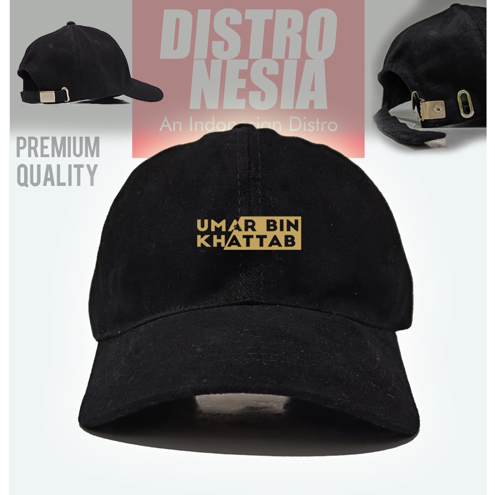 TOPI KHALIFAH UMAR BIN KHATTAB RA PREMIUM , CAPS / HAT COTTON RAFEL CAKOP BESI / TOPI BASEBALL