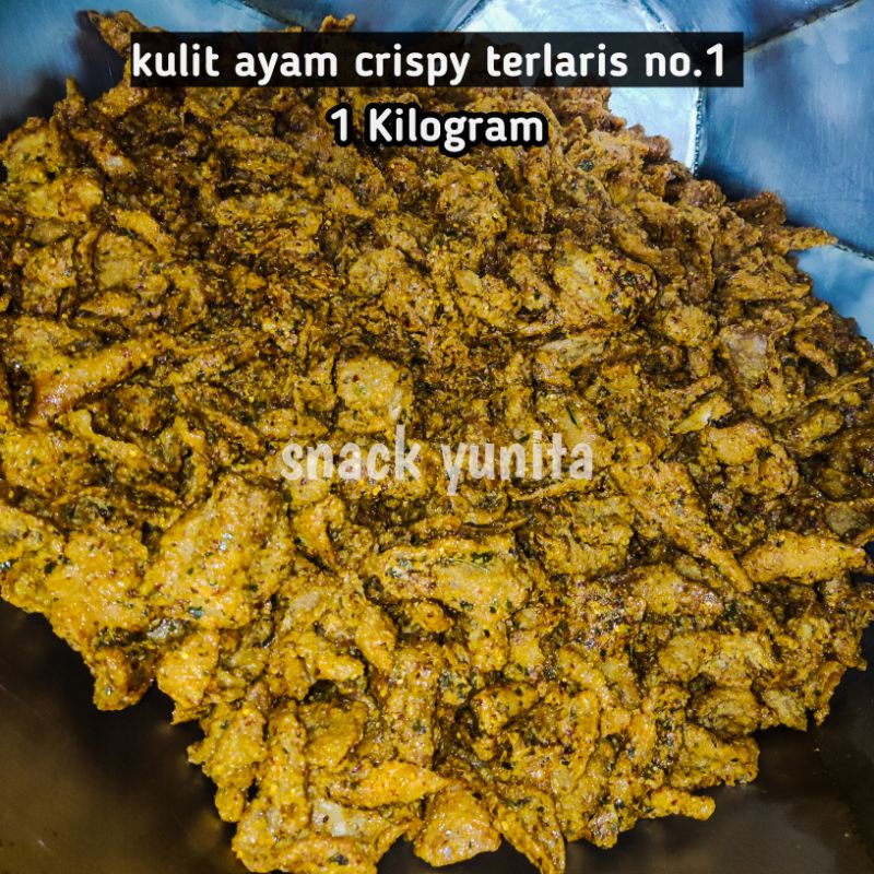 Kulit ayam crispy bumbu basah rempah kemasan 1 kg