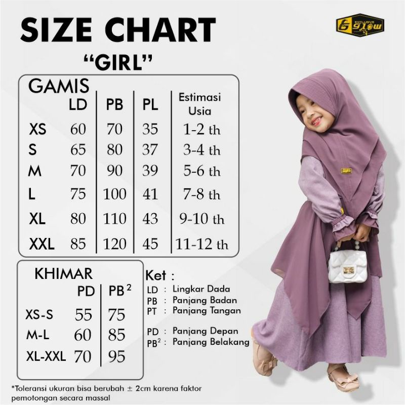 Family Set By Glow Exclusive Gamis Anak Girl Perempuan Famset Habibi Ainun