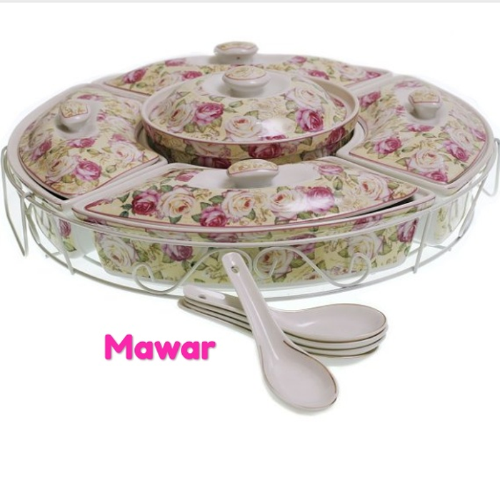 KUALITAS TERBAIK - VICENZA PRASMANAN SET HA14 - MAWAR