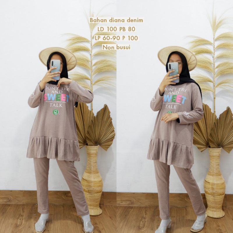 Setelan Celana Diana Denim Premium