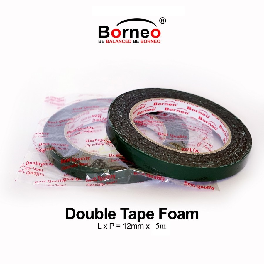 

double side tape foam borneo - 12 mm x 5 m