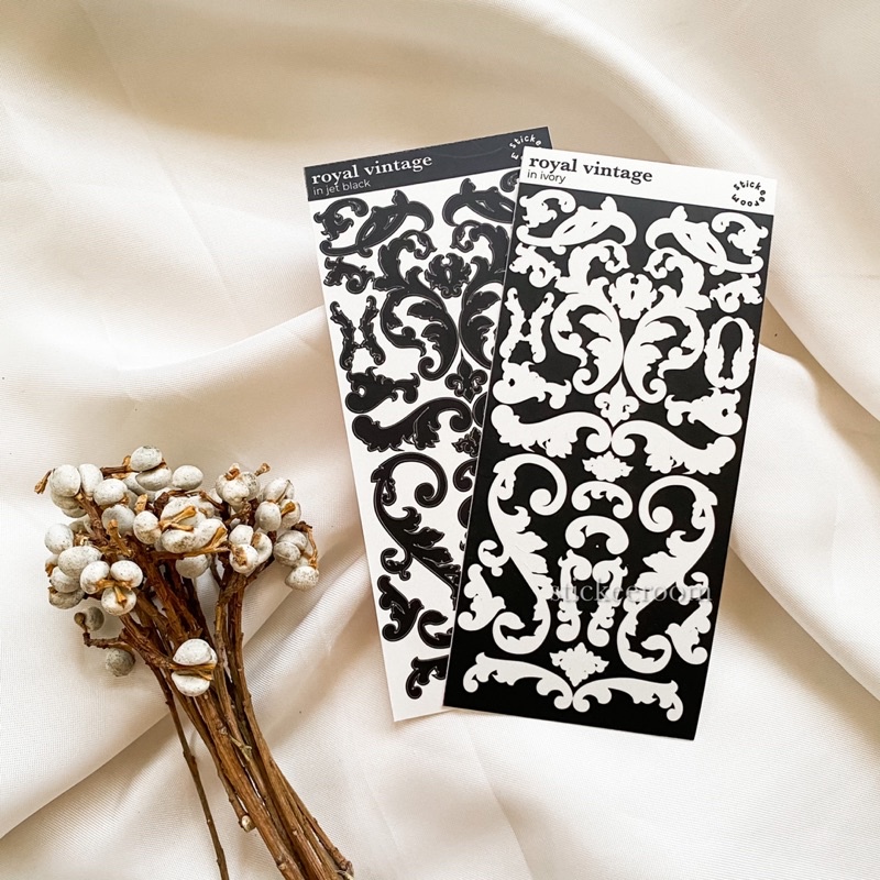 

Royal vintage - sticker set / stiker sheet for journaling, polcos, decoration, etc