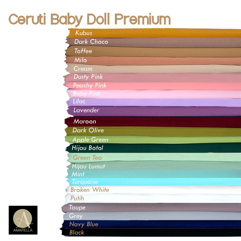 1/2 meter Kain Ceruti Baby Doll Premium