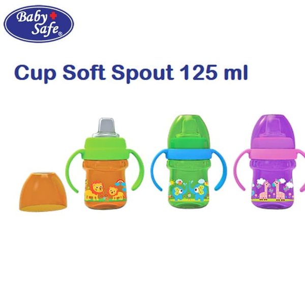 Baby Safe Training Cup Soft Silicone Spout Botol Minum Anak Bayi ap005