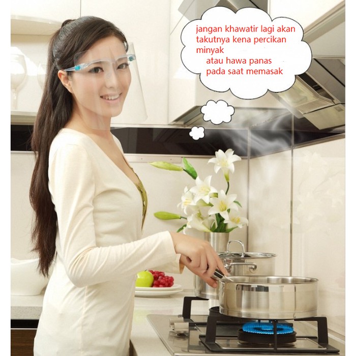 Face Shield Kaca Mata Pelindung Muka Saat Memasak / Paul Lorna / Cooking Glasses