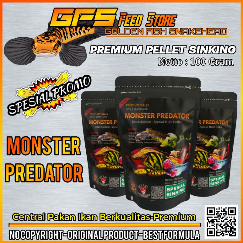 PREMIUM PELET GFS SPESIAL SINKING 100 GRAM