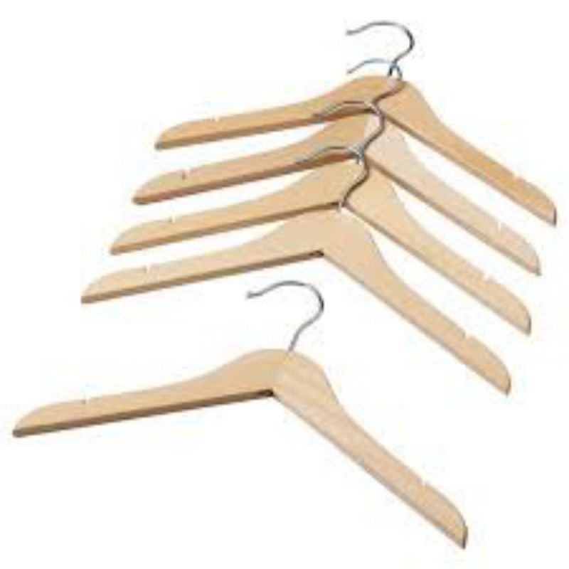 Hanger Kayu Dewasa PER PCS Hanger Baju Kayu Dewasa Gantungan Baju Dewasa Gantungan Kayu Dewasa