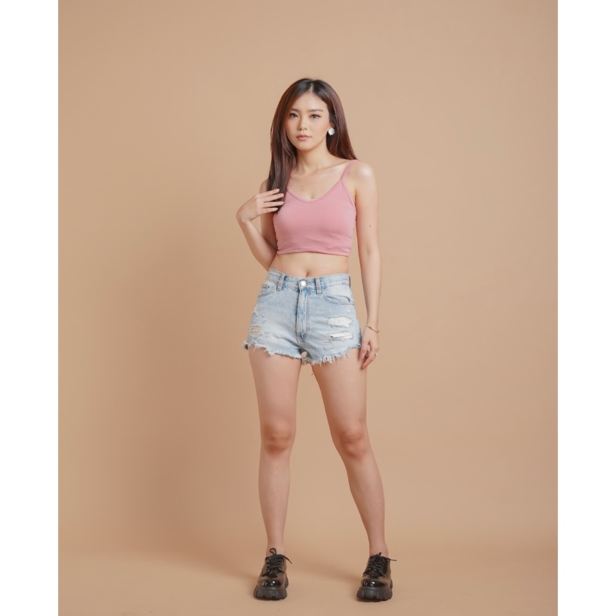 MODAVIE - KEZIA Tanktop Basic Tank Top Wanita Korean Crop Top