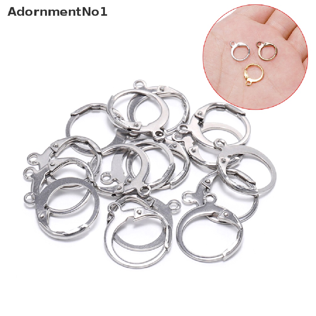 (AdornmentNo1) 20pcs / Setting Base Hoops / Kait Anting Gantung Untuk Membuat Perhiasan DIY