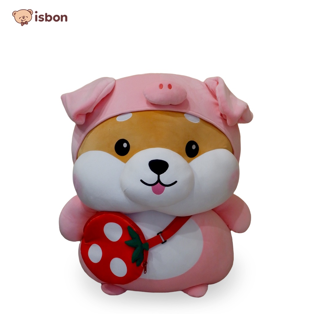 Boneka Anjing Shiba Jumbo With Hoodie Lucu Ekpresi Wajah Lucu Cocok Untuk Hadiah By Istana Boneka