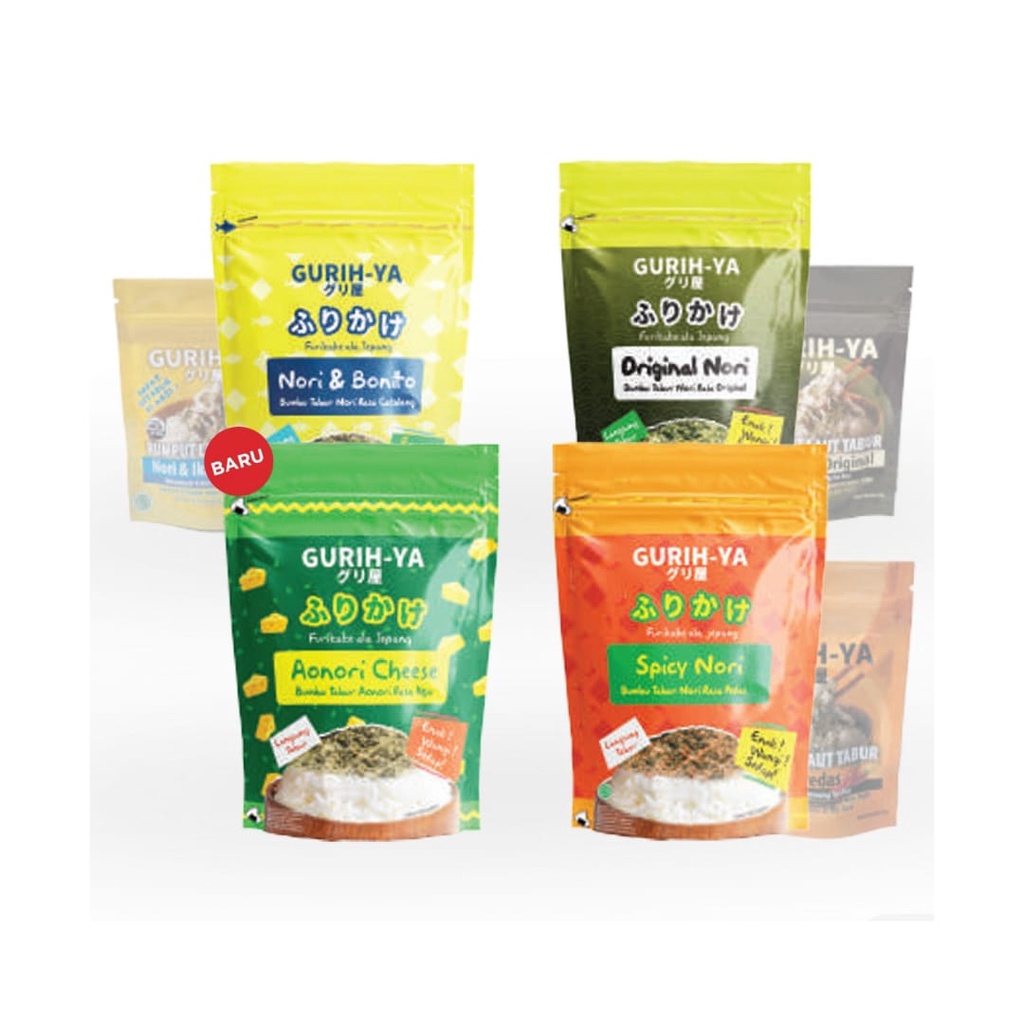 

Gurih Ya Gurihya Seaweed Nori Seasoning (Abon Rumput Laut) Pouch (@ Netto 25 gr)
