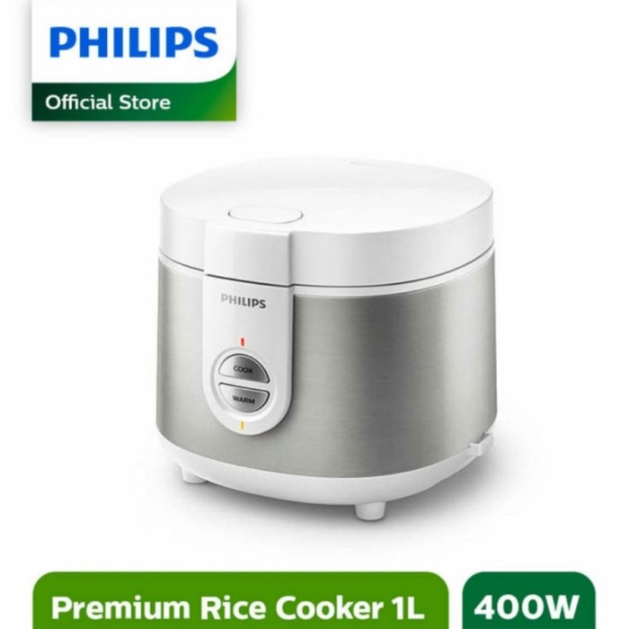 ✅ Premium Rice Cooker Philips Penanak Nasi 1 Liter 3in1 - HD3126 Silver
