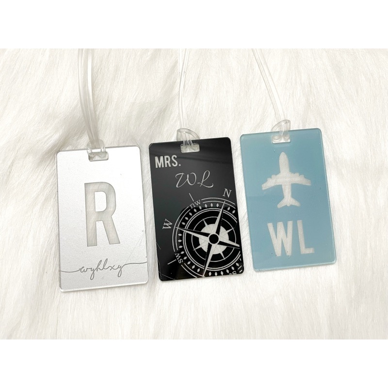 BAG TAG | LUGGAGE TAG ACRYLIC / Akrilik | Tali Koper | Identitas Tas Koper