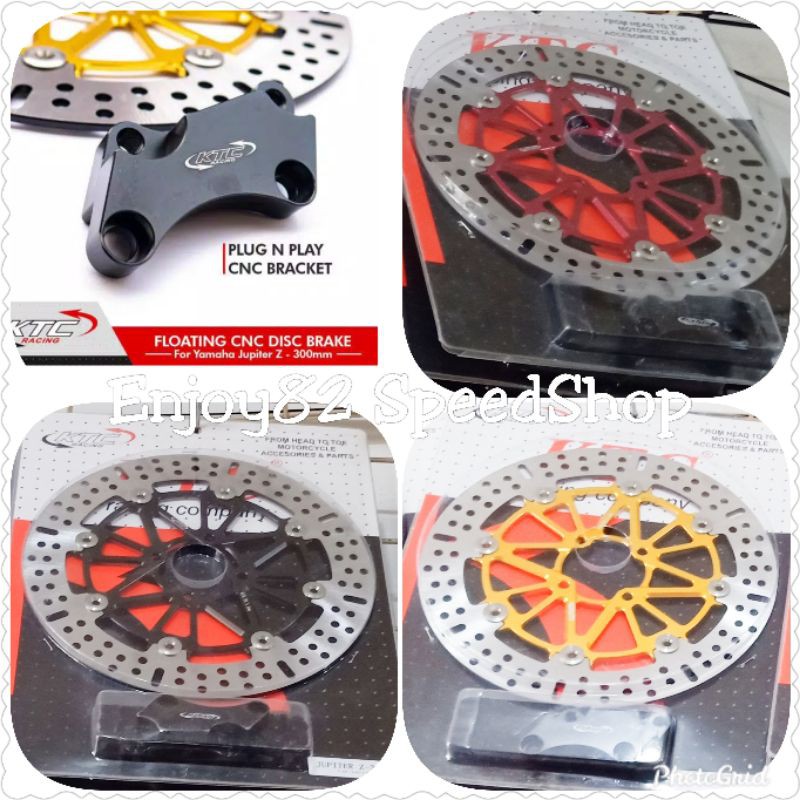 Disc - Brake Piringan Cakram KTC Full Cnc Jupiter Z lama Fizr rxking king Titanium Ukuran 300mm