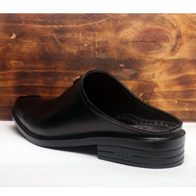 Sepatu Sandal  Pria Kulit Asli Rasheda VL 04 Selop Tutong Big Size Jumbo