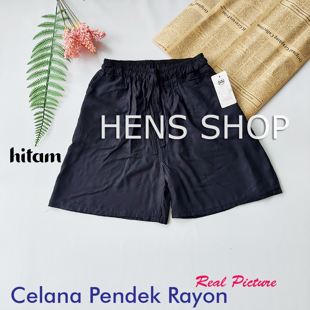 CELANA PENDEK WANITA Hotpants JUMBO RAYON PREMIUM